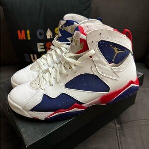 Jordan 7 Olympics 2016 Sz 13 Wht/Blue/Red